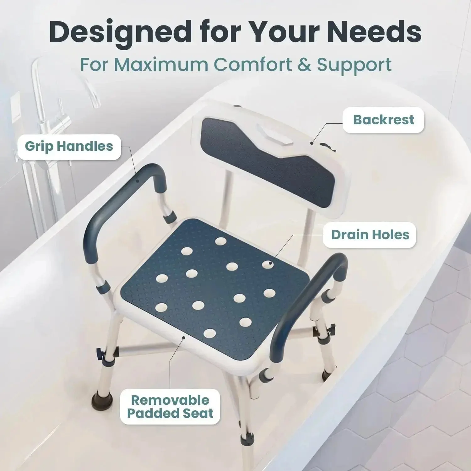 Shower Chair (450lb) - Image 4