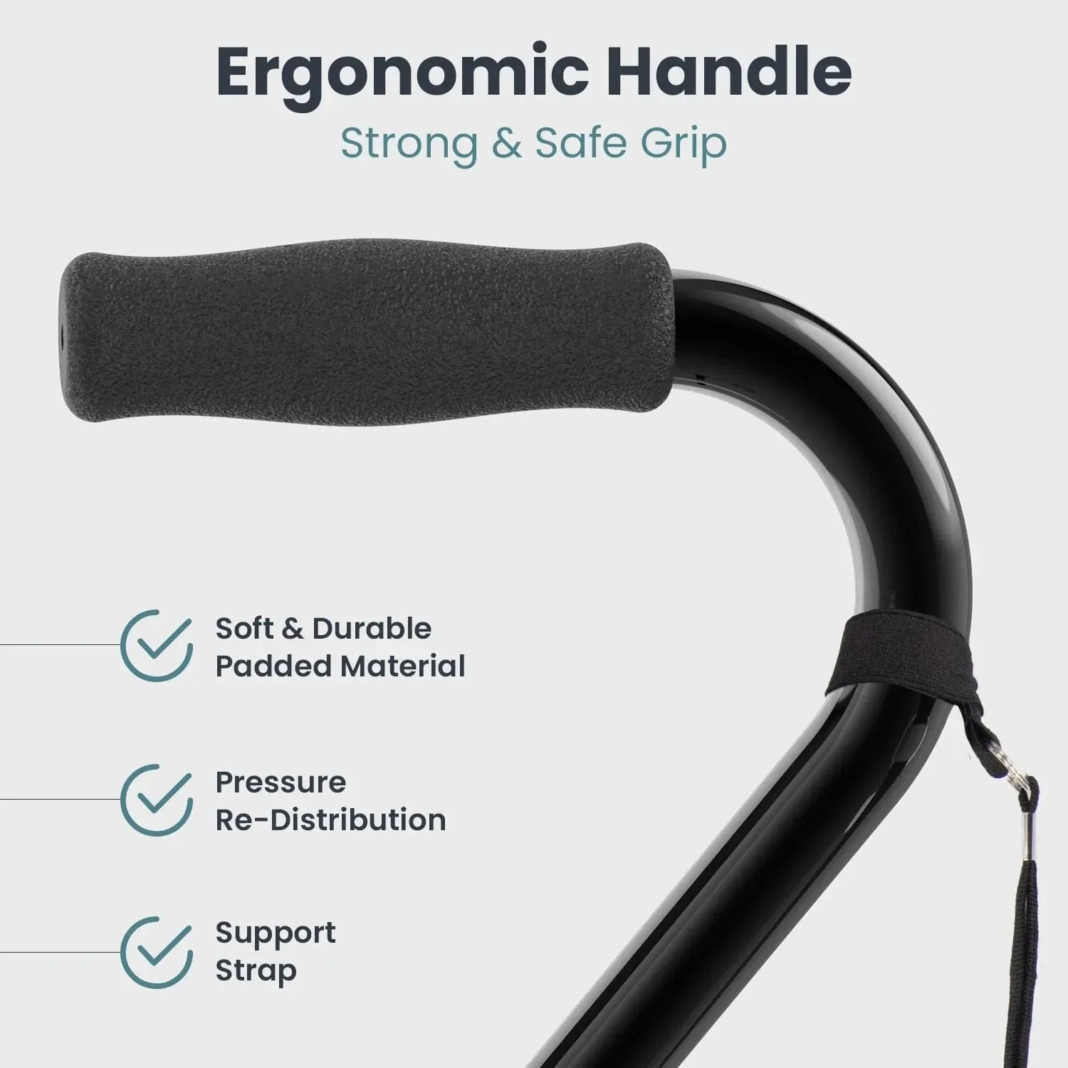 Quad Cane With Handle - Image 10